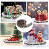 Christmas Tree Fence Decoration With LED Handmade rattan wooden fence For New Year Party Home Garden Holiday Indoor Decor