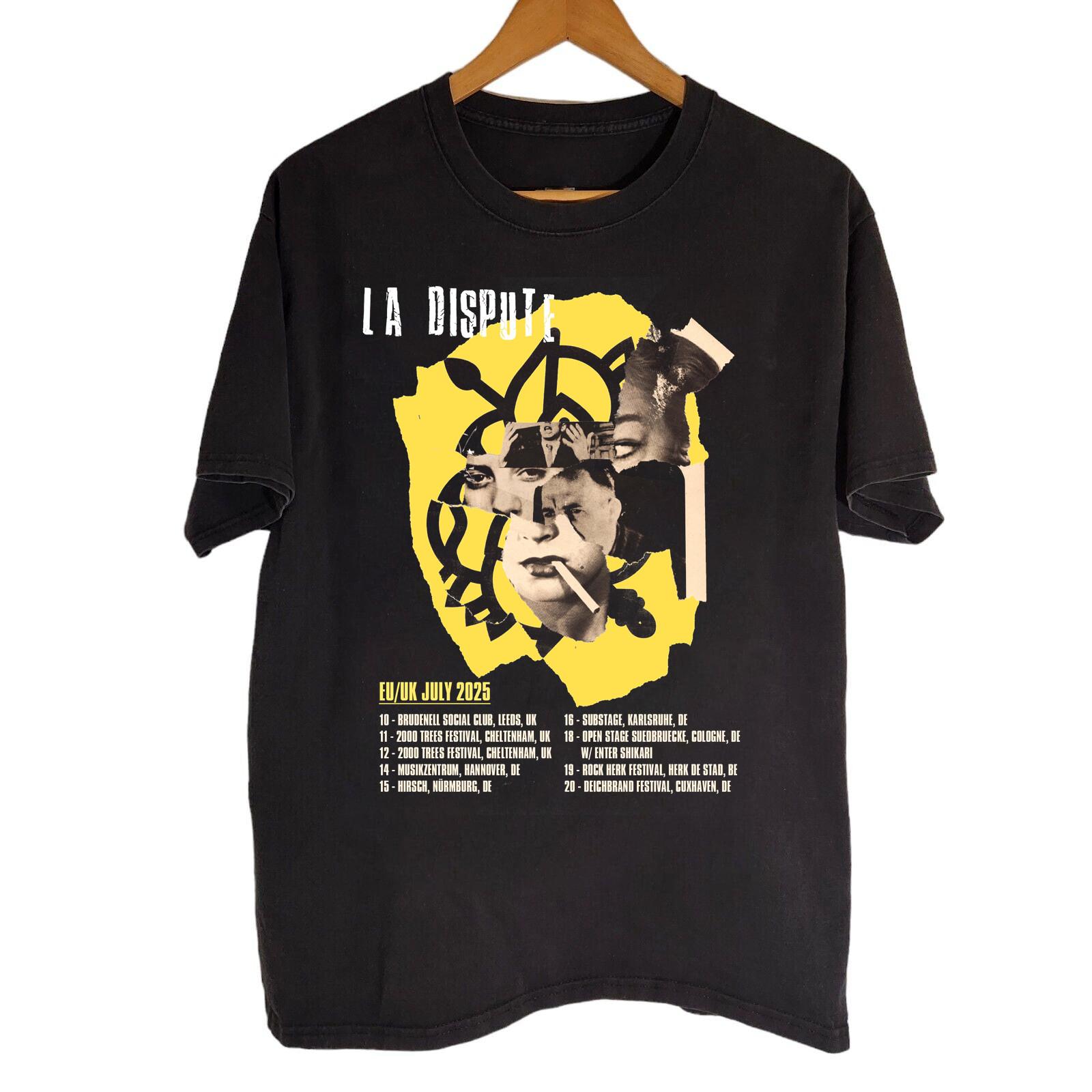 HOT!! La Dispute Tour 2025 Gift For Fans Black Cotton All Size T-Shirt 1HRL240 S