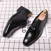 Fashion Buckle Business Dress Shoes Men's Shoes Pattern Embossed Casual Shoes Pointed Youth Fashion Shoes Zapatos Hombre