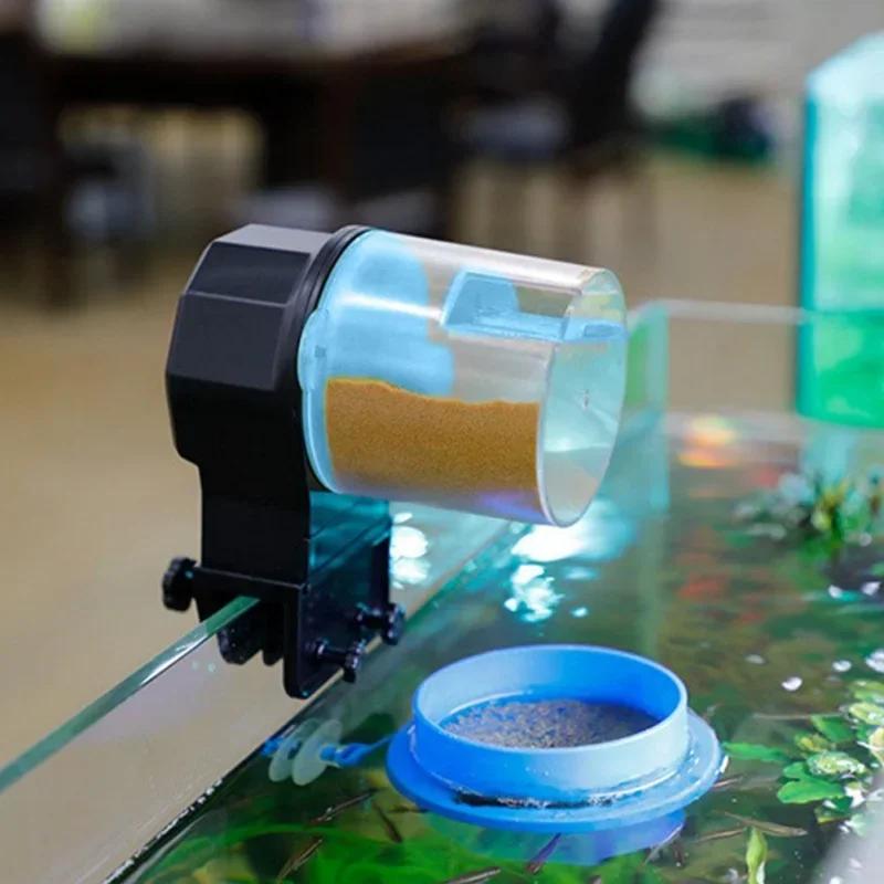 Automatic Fish Tank Feeder Intelligent Timing Auto Feeder Electric Auto Food Dispenser Large Capacity Fish Aquarium Feeder