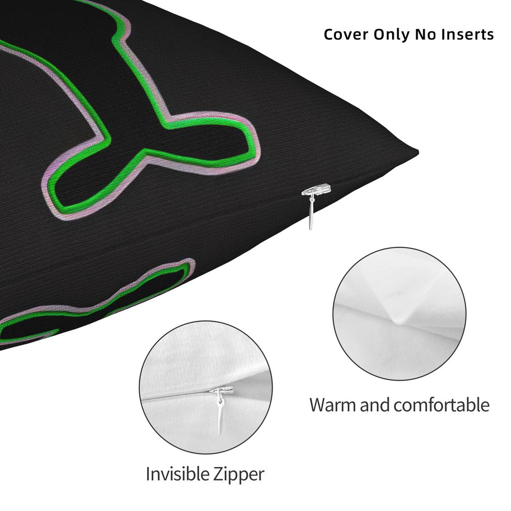 Ufo We Come In Space Alien Pillow Cover Funny Pillow Case For Living Room Bed Chair Soft Pillowcases Gift