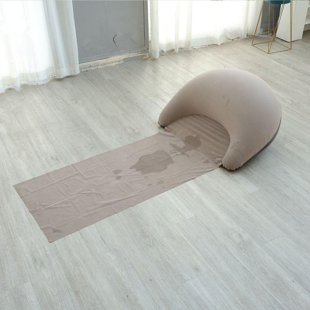 Beach Chair PVC Inflatable Beach Mat Portable Design Foldable Beach Sleeping Mat Convenient Moisture Proof Grass Cushion Travel