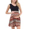 Women's Maternity  Pregnanty V-Neck Sleeveless Splicing Print Dress