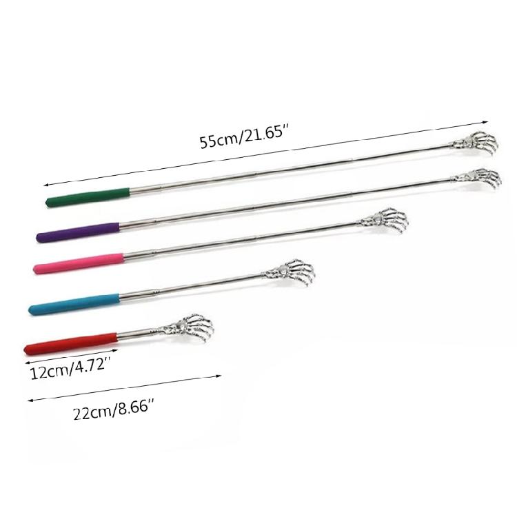 Telescopic Back Scratcher Extendable Handle,Portable Stainless Steel Massager