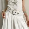 Korean Rivet Wide Belt Gothic Dress Jeans Belt Retro Women's Waist Belt  Streetwear