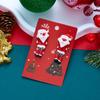 Handmade Polymer Clay Santa Claus Dangle Earrings For Women Cute 3D Cartoon Santa Drop Earring New Year Party Holiday Jewelry