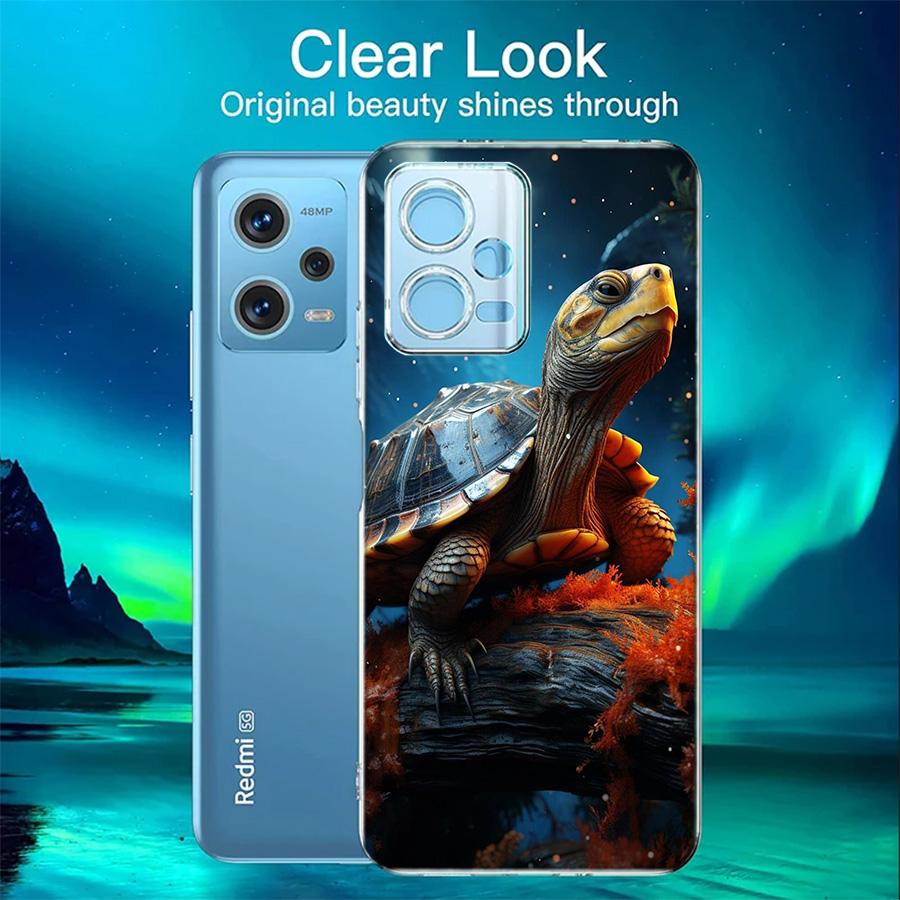 Marine Organisms, Sea Turtles, And Animals Phone Case For Redmi 12 13C 12C 15C 9 10 10C Note 13 Pro Plus 14 15 Pro 9T 9C 9A TPU