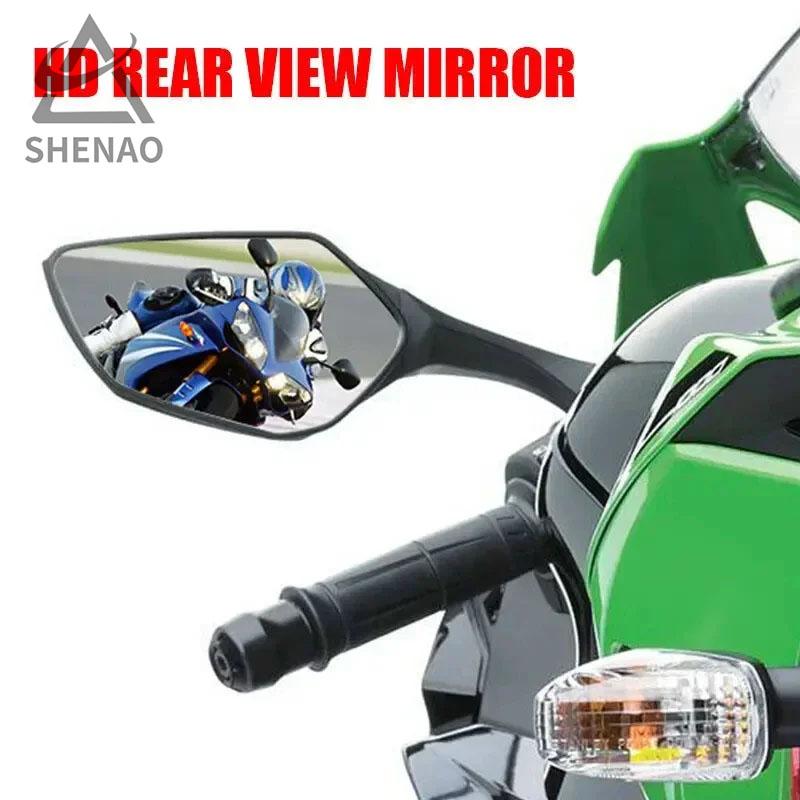 Motorcycle LED Rearview MIrror with LED Turn Signal Light Side Mirrors For Ninja ZX 10R ZX-10R 2011-2015 2016-2020 H2 2014-2015