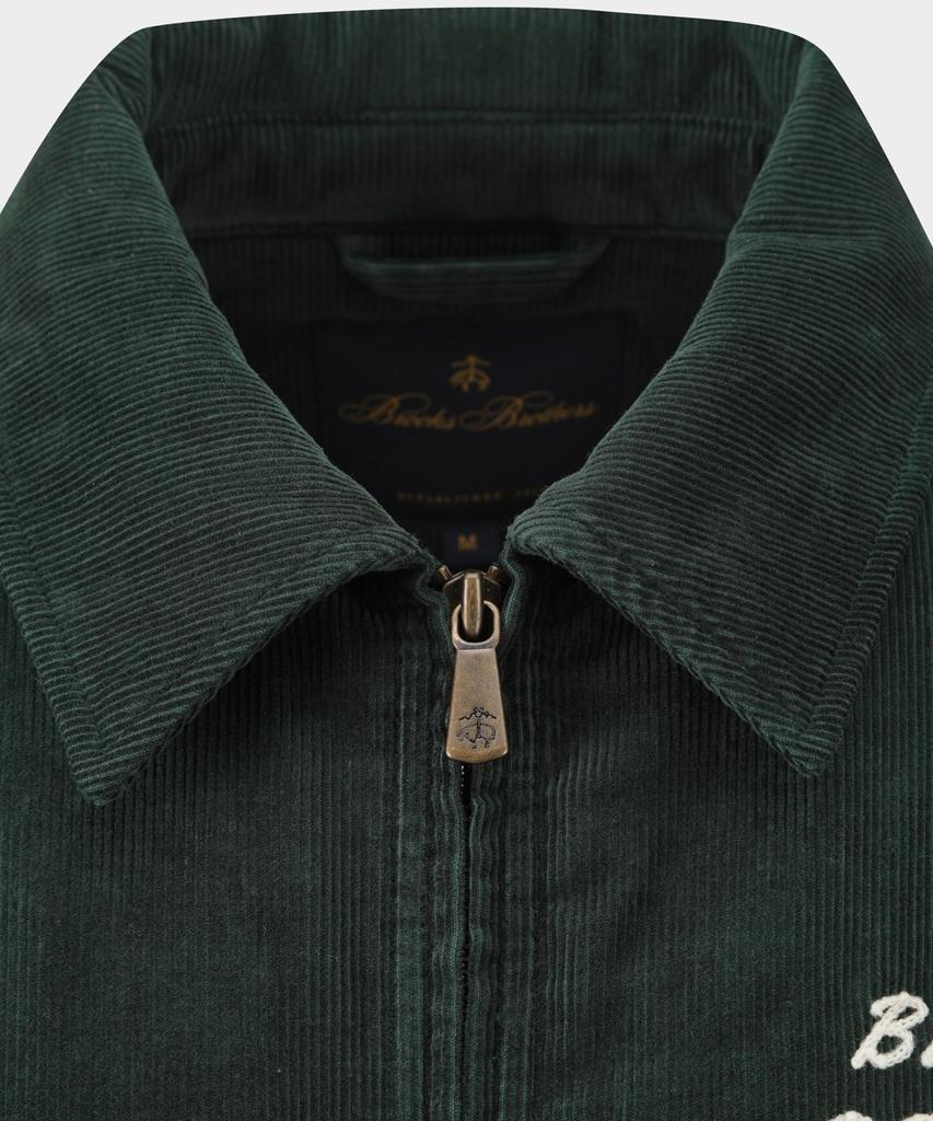 Brooks Brothers Corduroy Varsity Jumper (Dark Green) (Bbotmbf305)