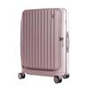CROWN Zipper Aluminum Frame Front-Opening Travel Suitcase
