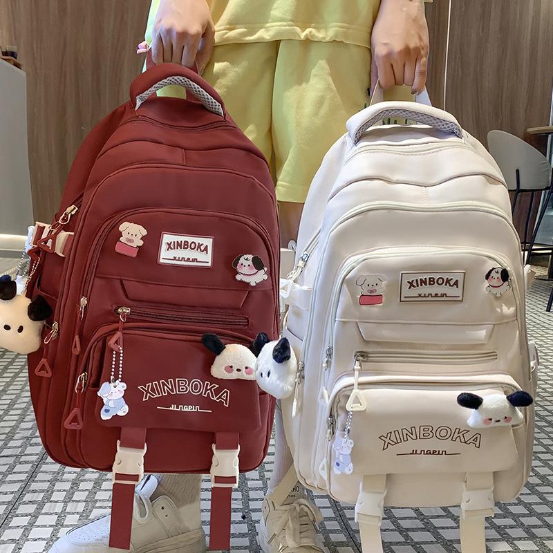Schoolbags for Children Elementary School Students for Girls Junior High School Students Letter Backpack