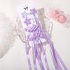 6pcs/set Y2k Star Snap Hair Clips with Long Ribbon Bowknot Barrettes for Women Girls Double Ponytail Headwear Hair Accessories