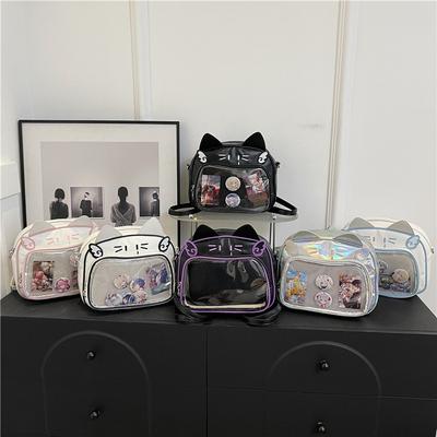 YK Millennium Spice Girl Miau Miau Umhängetasche Doppelschulter Comic Mechanische Katze Lässig Pendler Handheld Messenger Bag