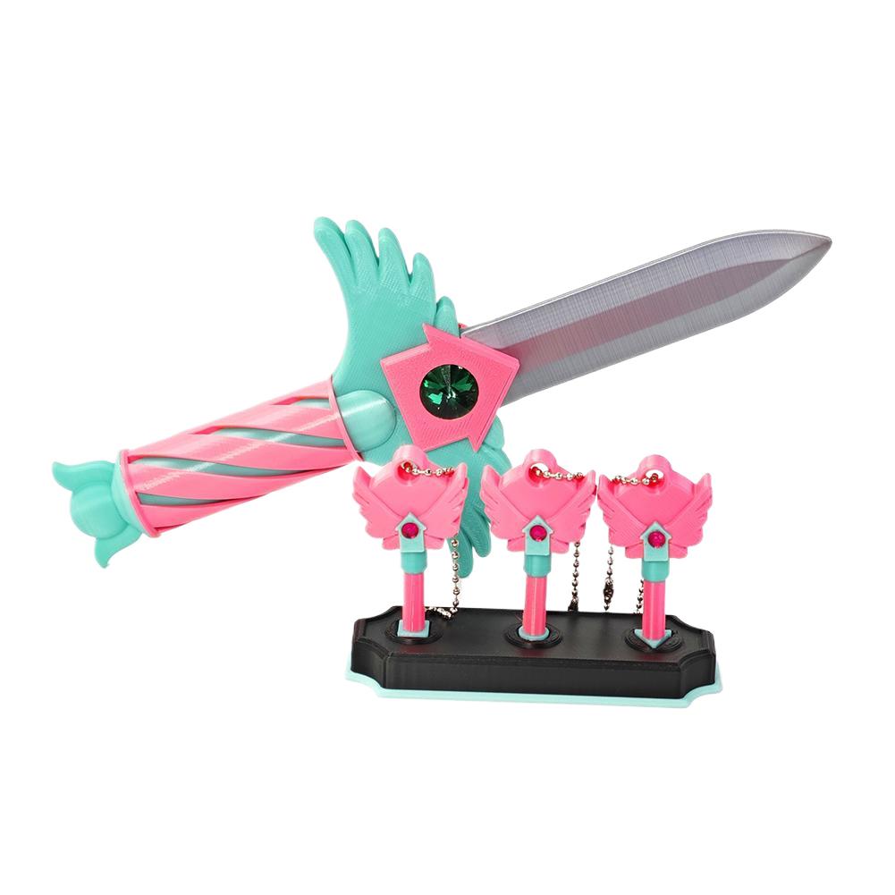 Season 3 Korean Traditional Game Squid Necklace 3D Printed Cosplay Necklace Squid Keychain for TV Fans Family Parties Gifts