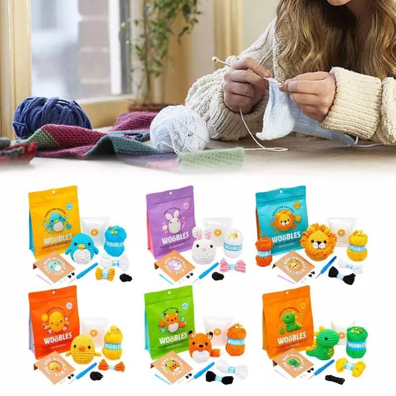 Zestaw do szydełkowania dla początkujących z wciągającymi samouczkami wideo do tworzenia zwierzątek DIY na sezon wiosenny 2023