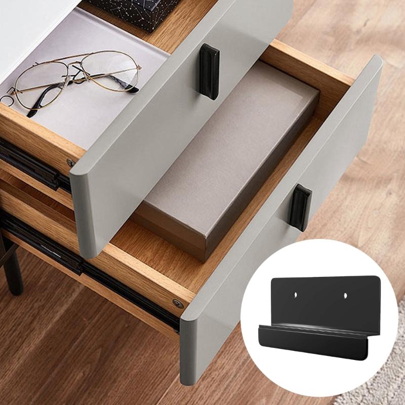2Pcs Under Cabinet Foot Pull Handless Handle Garbage Drawer Foot Pull Handle for Full Overlay Cabinet Door Enduring