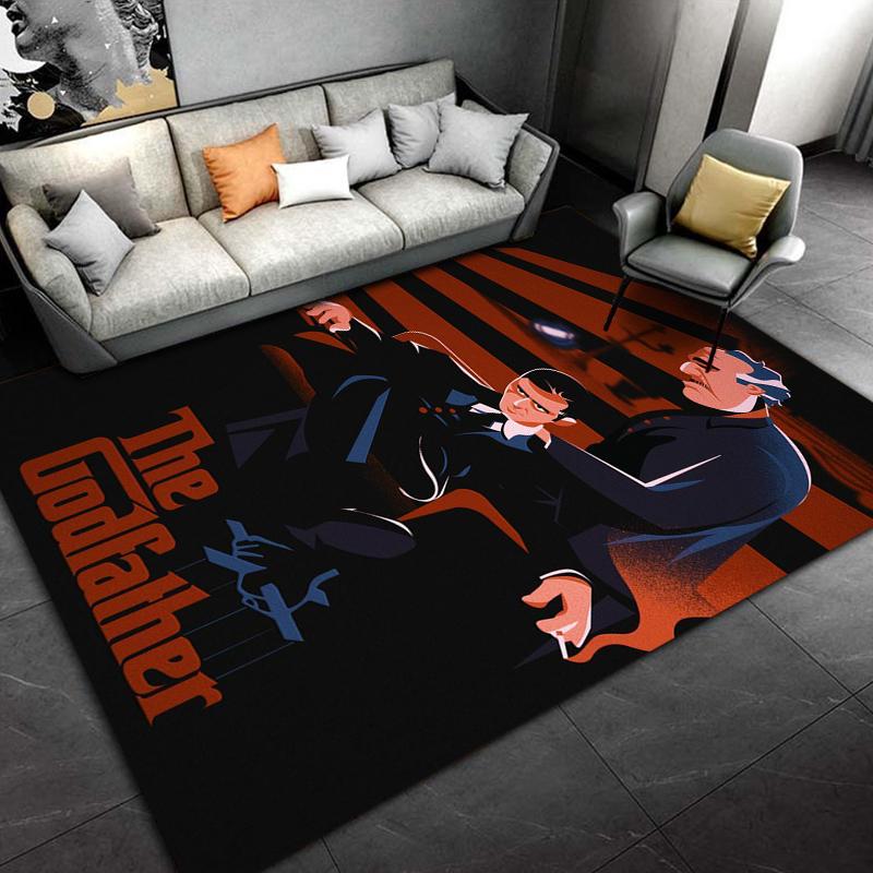 Classic Movies The-Godfather Carpet For Living Room Game Rugs Soft Floor Cartoon Rugs Bathroom Rug Mat Yoga Mat Home Decor Rugs