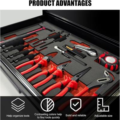 Moisture Resistant Customizable EPE Foam Tool Liner Shock Absorbing Protective Layer Fit for Fragile Equipment Storage