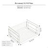 Under Cabinet Hanging Organizer, Foldable Iron Storage Basket, NoInstall Kitchen Rack, SpaceSaving
