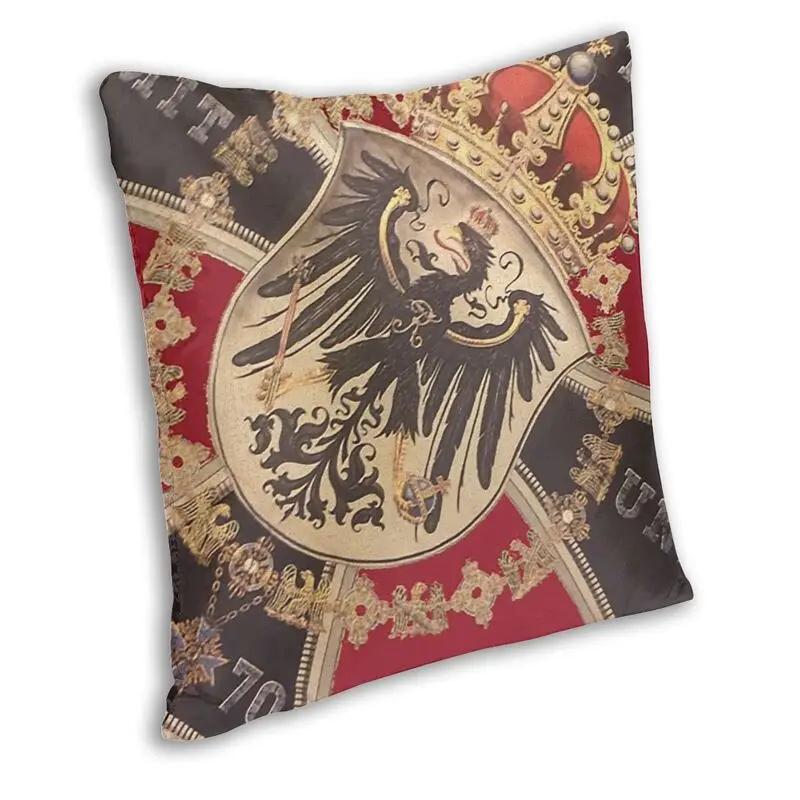 German Eagle And Iron Cross Of Prussia Pillow Cover Home Decor Kingdom of Prussia Flag Emblem Cushion Cover Throw Pillow for Car