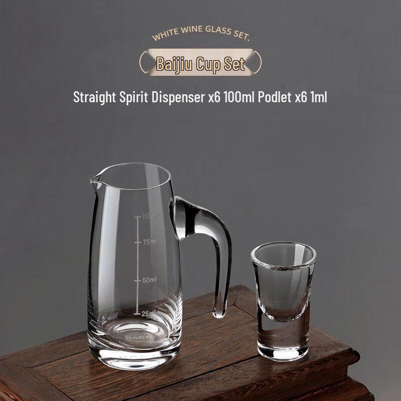 Chinesisches Kristallglas Baijiu Trinkgeschirr-Set