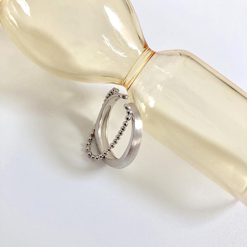 Korean Retro Irregular Adjustable Ruyi Ring - Women s Daily Chic Adjustable Open