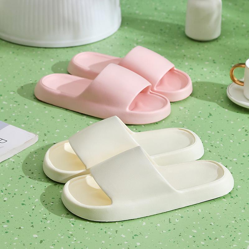 2024 Men's Non-slip Thick-soled Bathroom Slippers - Comfortable EVA Sandals for Couples