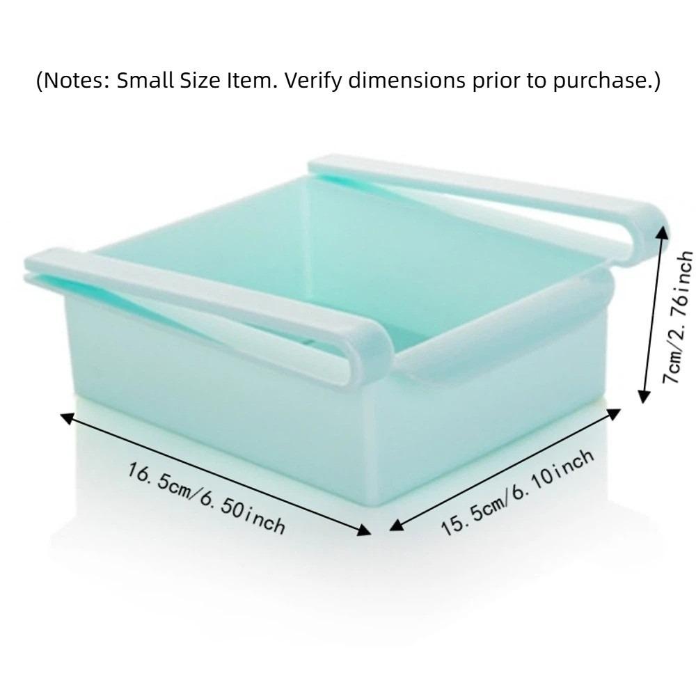 Sliding Pull-Out Fridge Drawer Organizer PP Plastic Storage Bins For Fridge Shelf