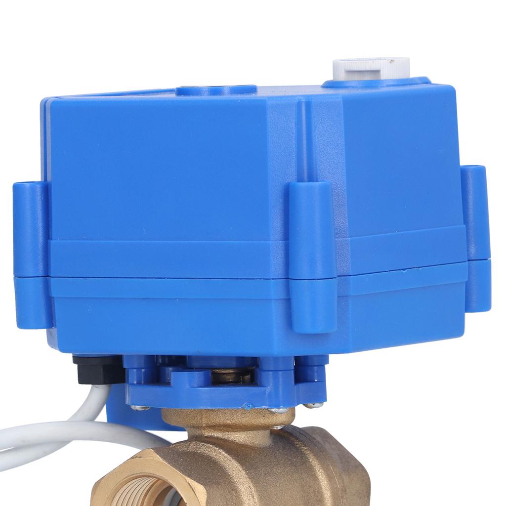 Elektrisches Kugelhahn Messing Motorisiert Mini DN15 1/2 Zoll DC12V 3-Draht Setup Zubehör