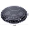 Versatile Snack Fruit Tray Plastic Tray with Compartments Plastic Round Snacks Fruit Storage Box with Lid 6 for Party