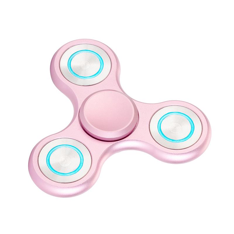 Luminous Metal Alloy Fidget Spinner: Stress Relief Toy for Night Glow
