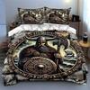 Viking-themed illustration. Bedding Duvet cover sets Duvet covers Pillowcases gifts (1 * Duvet Cover 2 * Pillowcases, without duvet insert)