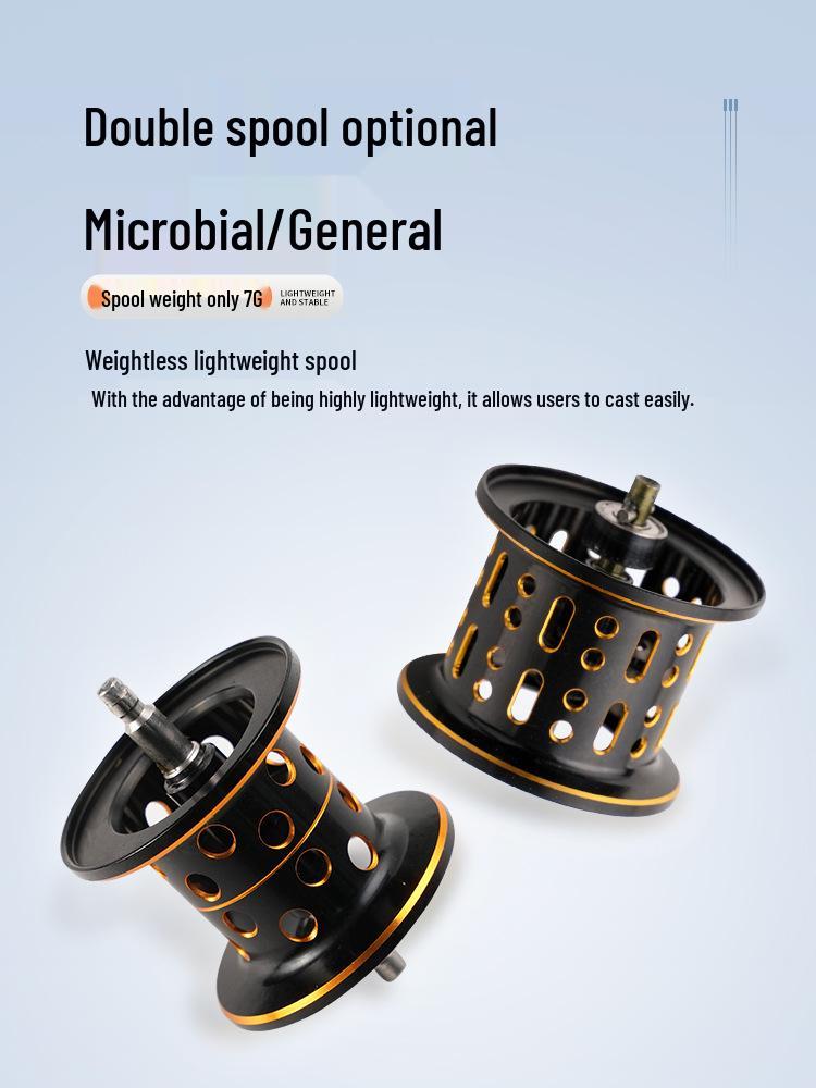 Warhawk Shining Shadow Low-Profile Baitcasting Reel, Anti-Backlash, Dual-Metal Spool for Long-Casting and General-Purpose Lure Fishing.