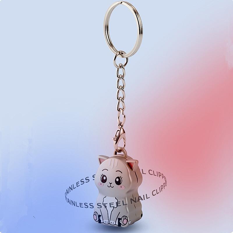 1 Pcs Puppy Shape Keychain Foldable Nail Clipper Stainless Steel Rotary Toenail & Fingernail Manicure Trimmer Exquisite Kitten