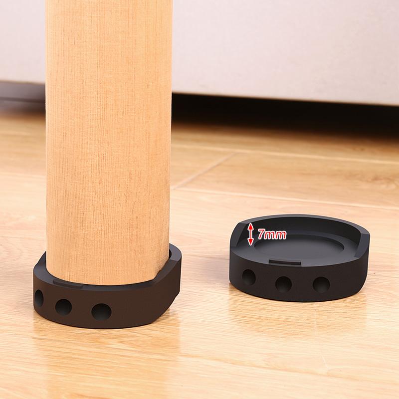 4PCS Rubber Washing Machine Feet Pads Raiser Heavy Duty Anti Vibration Foot Slip Mat Floor Protector Furniture Leg Cover Caps