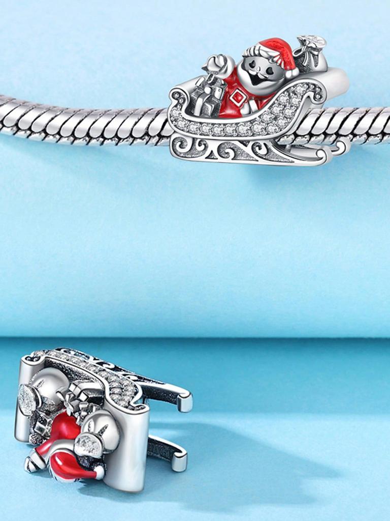 Christmas Penguinice Boots Beads Charm Copper Plated Fit Charms Copperoriginal Bracelet For Jewelry Making Diy Charm