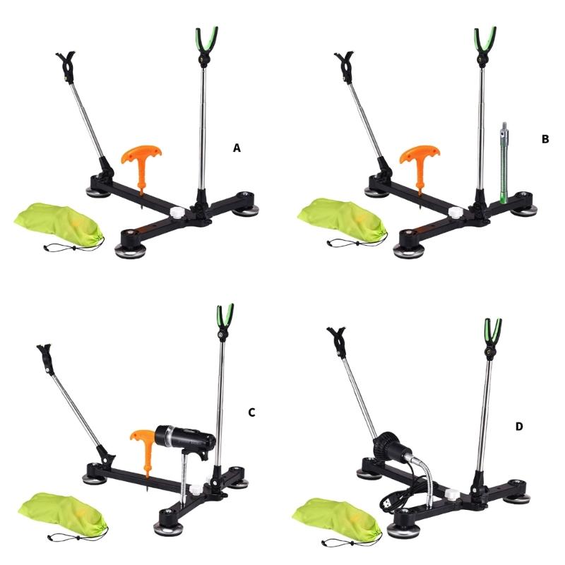 Rafts Ice Fishing Stand Fishing Rod Holder Rack with Adjustable Angles Enhances Grip And Stability For Outdoor Fishing