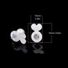 10 Pieces Comfortable Sturdy Acrylic Earring Backs Jewelry Accessory for Sensitive Ears Ensures Secure Fit All Day