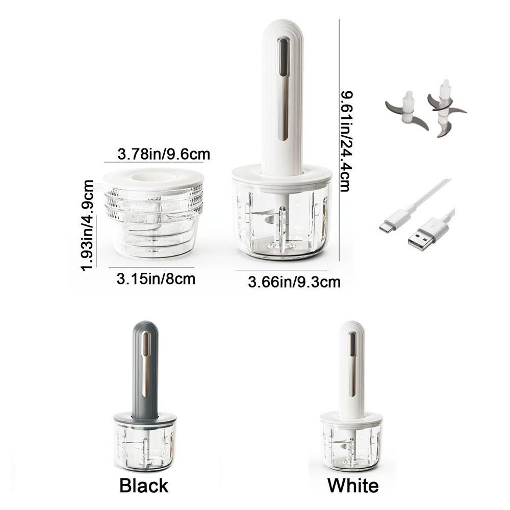 USB Rechargeable Electric Meat Grinder Powerful Motor Baby Food Processor  Salad Making