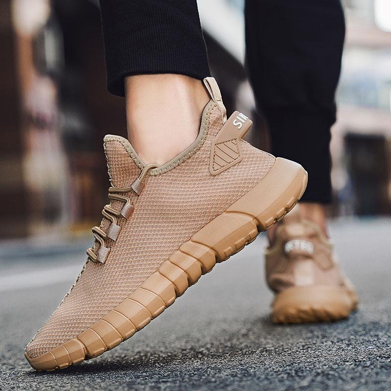 

Летние мужские кроссовки большого размера из дышащей ткани для спорта и отдыха, модные молодежные кроссовки для бега, сетчатые кроссовки с мягкой подошвой 39