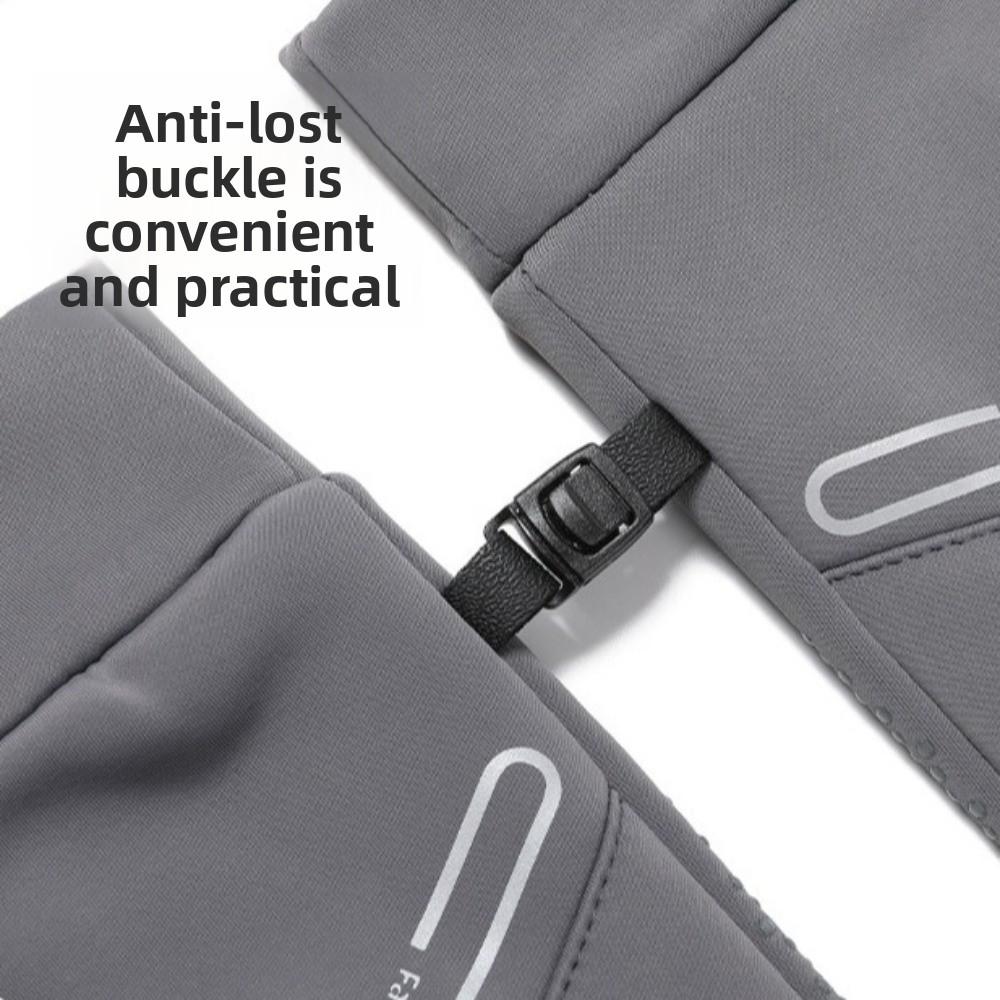 Solid Color Cycling Gloves Full Finger Sports Mittens Fashion Winter Warm Gloves Cycling