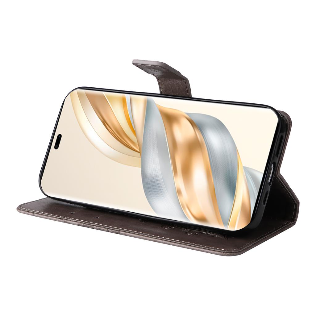 For Honor X60 Pro 5G/Magic7 Lite 5G/X9c 5G Wallet Case Floral Butterfly Imprinted Leather Phone Cover Stand