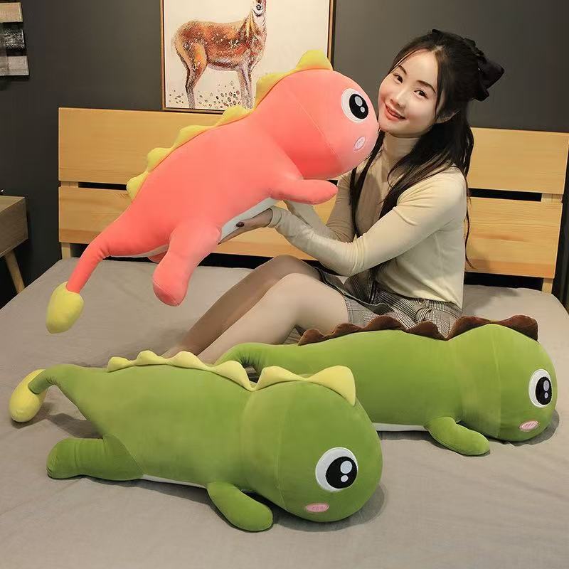 60CM Lungo Dinosauro Peluche Giocattoli Adorabile Morbido Anime Animale Dinosauro Peluche Kawaii Decorazione della Stanza Bambola Cuscino Giocattolo Per Bambini Ragazza Regali