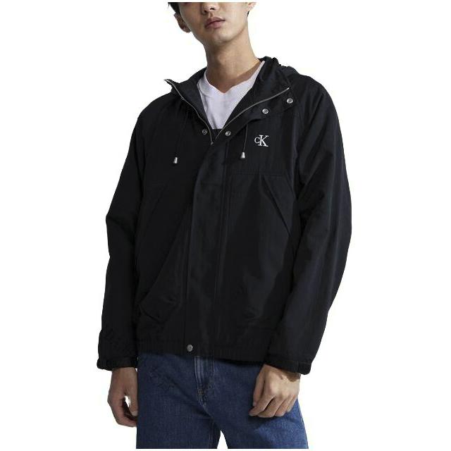 Calvin Klein Water-Resistant Outdoor Sports Hooded Comfortable Soft Skin-Friendly Jacket Women Jacket Space-Black J324800-BEH