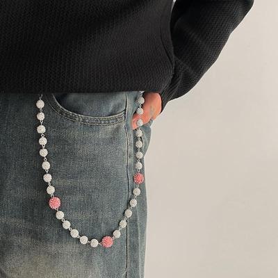 Harajuku Street Klíčenka Peněženka Řetízek na opasek Pro muže Hip Hop Kalhoty Hipster Kalhoty Džínový řetízek Rockové šperky Doplňky