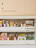 Retractable Right Angle Kitchen Storage Box for Under-Sink and Desktop Organization