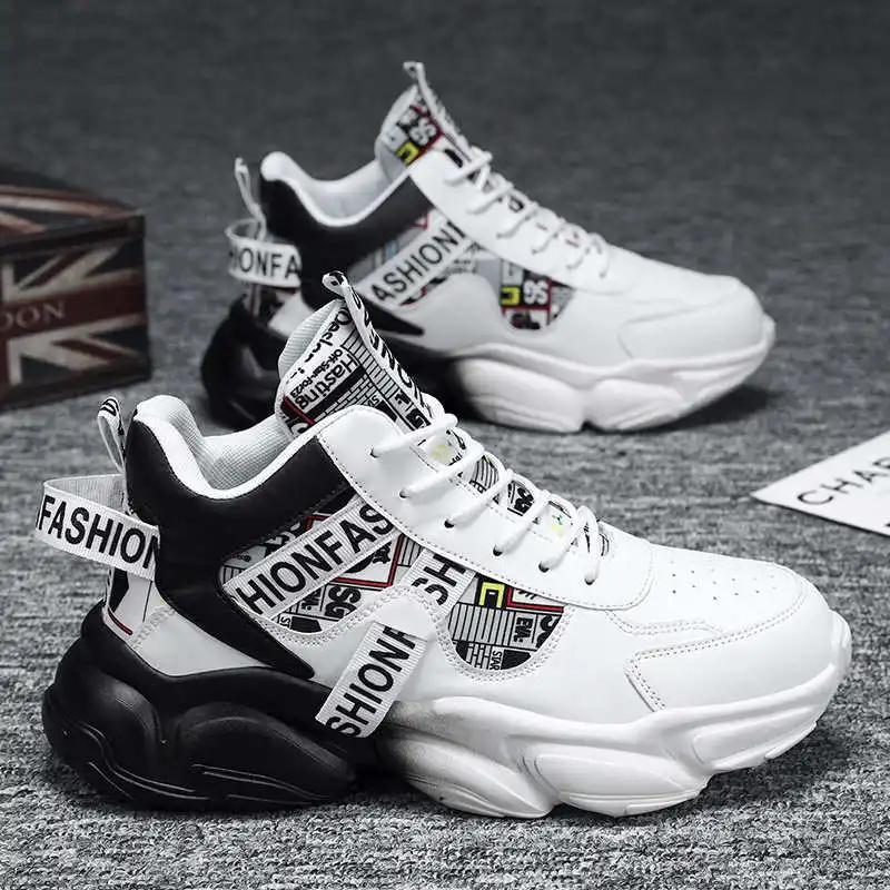 Fashion Navy Blue Orange Boot Woman Shoes Tenis Running Women High Shoes Sneakers Sports Jogging Runings Upper Ternis Excercise