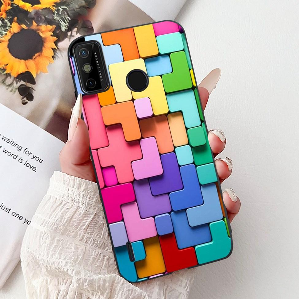 For Tecno Spark 6 Go KE5j KE5k Case For Tecno Spark Go 2020 KE5S Cover Silicone Cute Fashion Flowers Funny Painted Back Cover