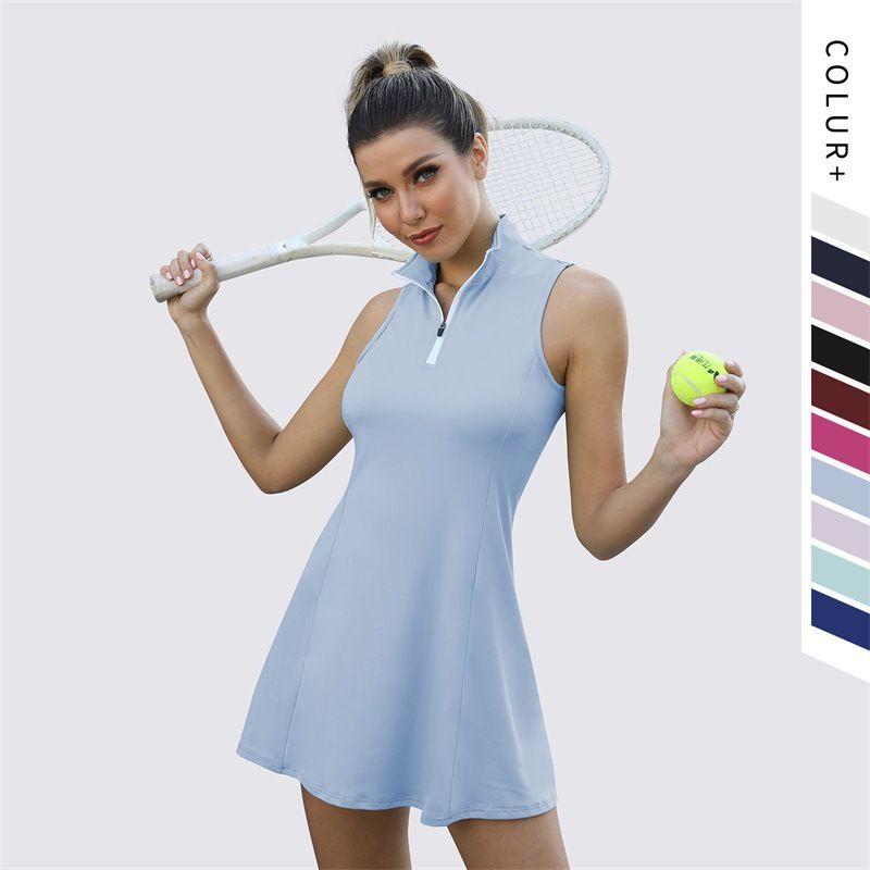 Nude Feel Tennis Skirt Stretch Quick-Dry Golf Yoga