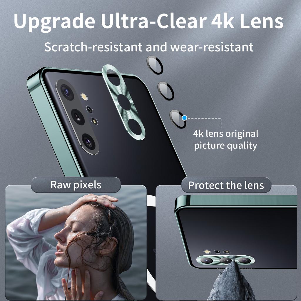 Anti-scratch Phone Cover For Samsung Galaxy Note 10 Plus 4G Metal Edge+Lens Protection Matte Phone Case